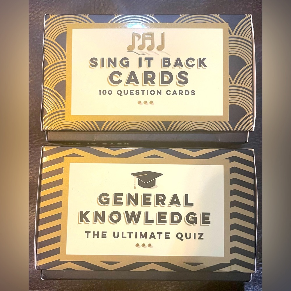 🎉Trivia game & sing it back cards for family game night!